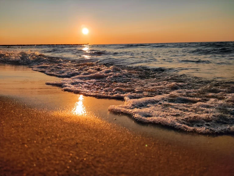 zachód nad morzem