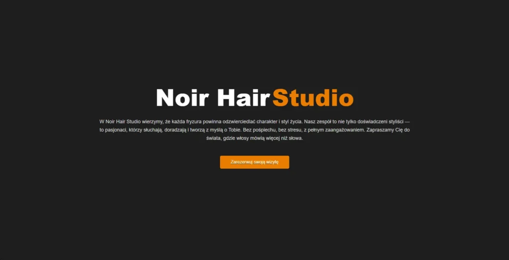 Projekt NoirHair Studio